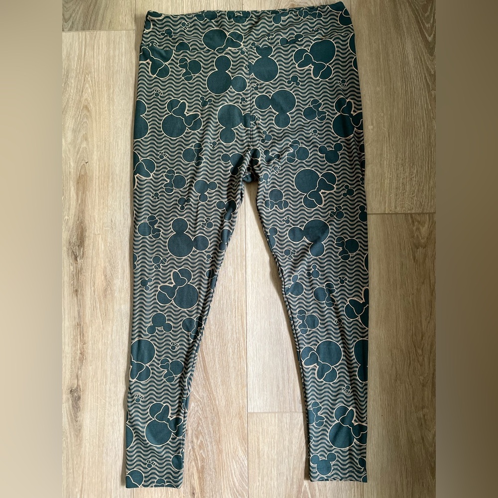 LuLaRoe Disney Mickey Patterned Leggings Plus Size Tall & Curvy 2 TC2 [20 - 26]